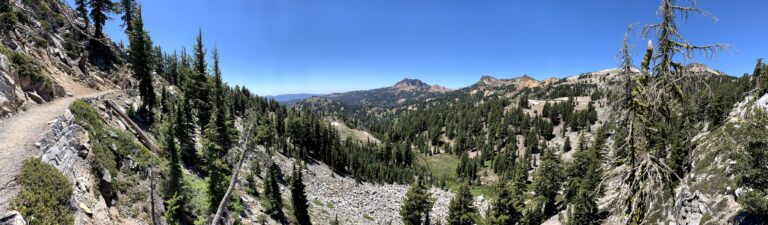 San Francisco to Lassen Volcanic National Park panorama