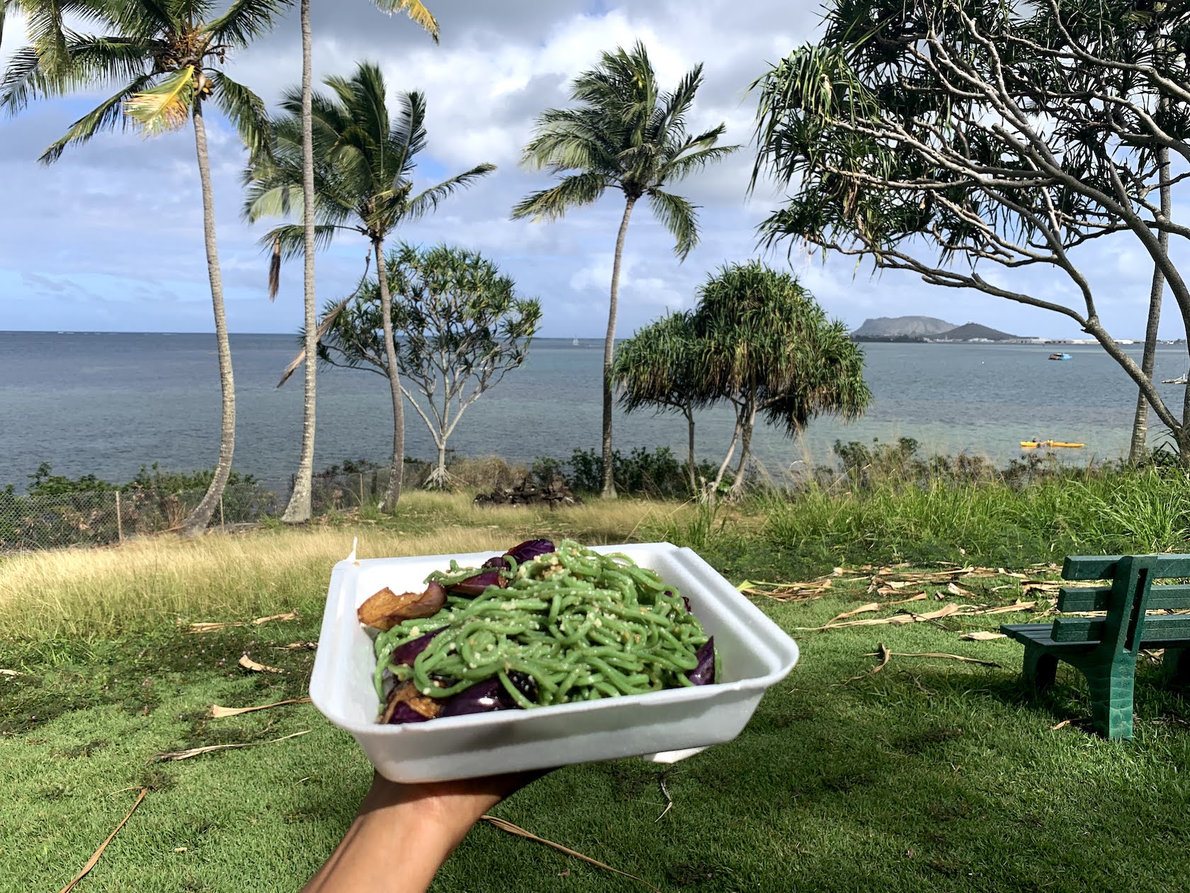 Avocado noodles Oahu Hawaii