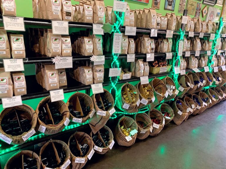 Selection of coffee at Green World Coffee Farm, Oahu, one week itinerary for Oahu