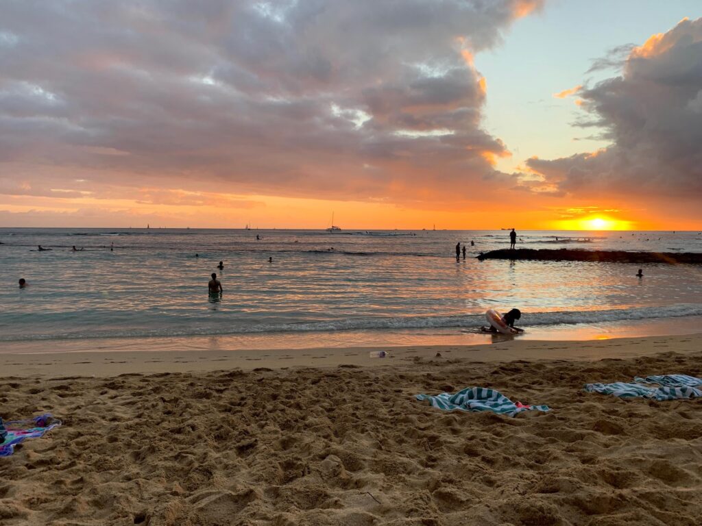 Sunset at waikiki