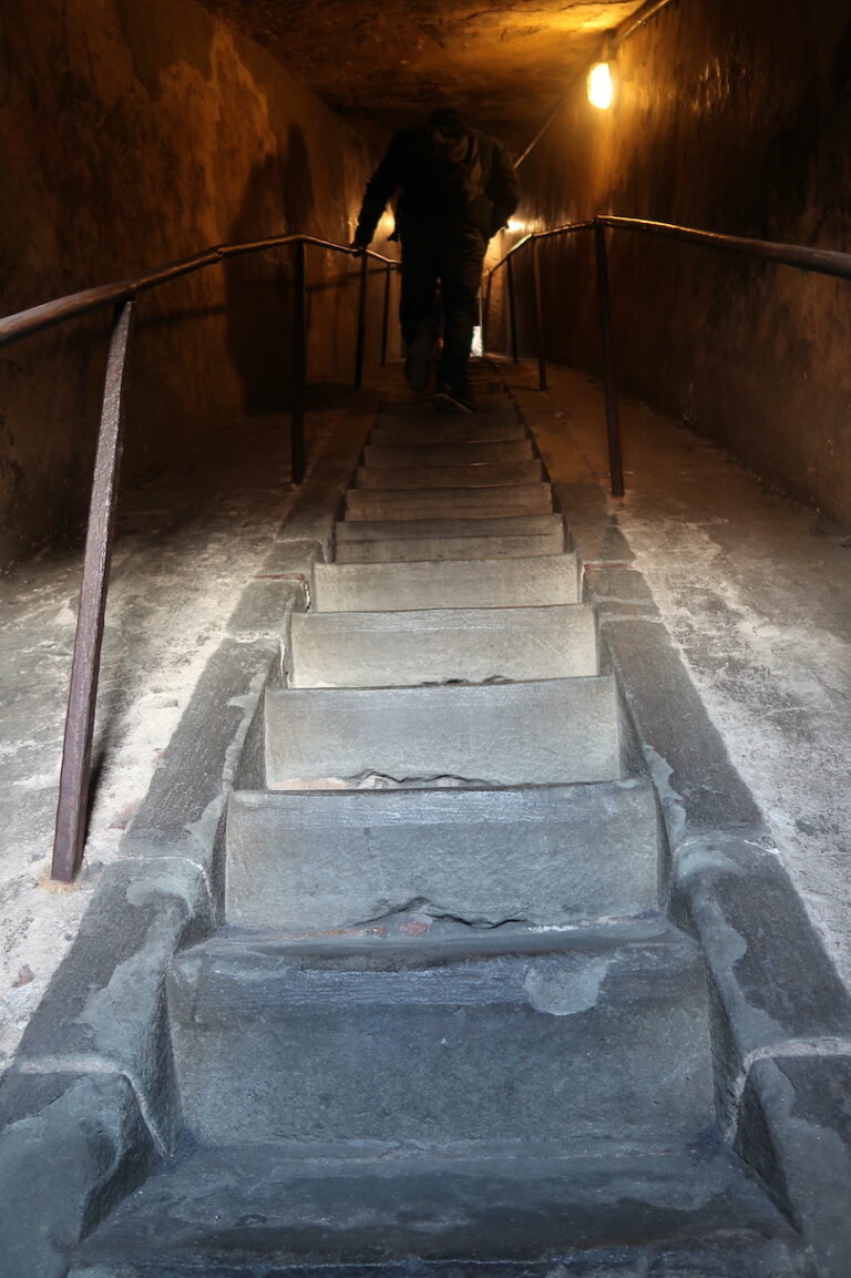 Steps to reach the top of Duomo