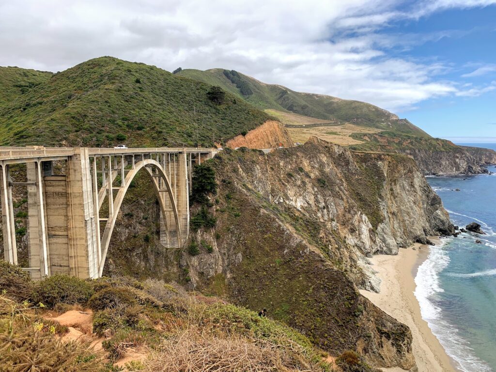 Bixby Bridge with the ocean