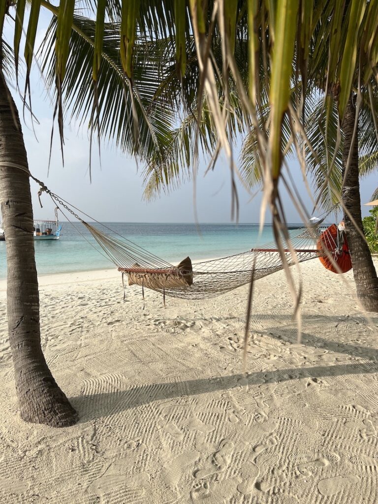 Hammock on the beach: Maldives Constance Halaveli