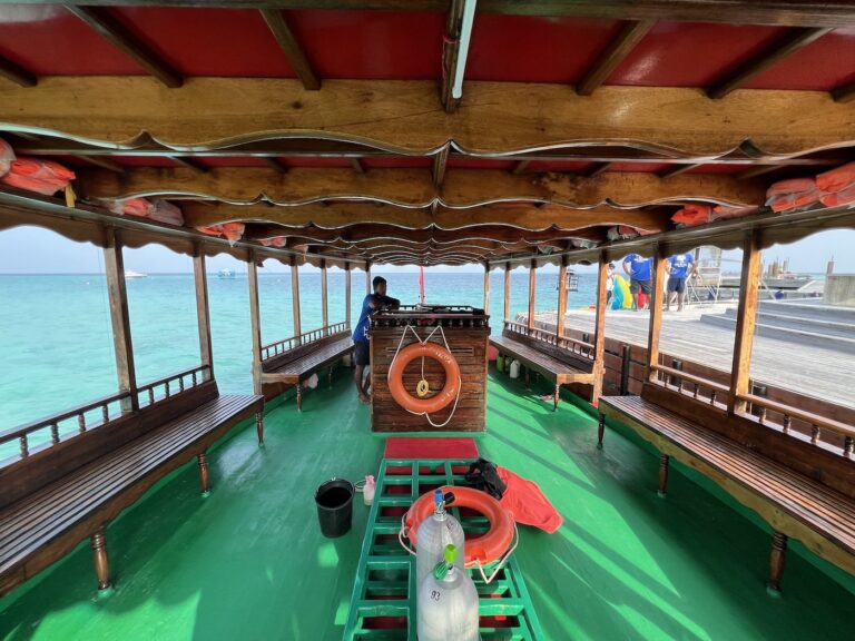 Inside view of a dhoni; costly mistakes to avoid on your trip to the Maldives