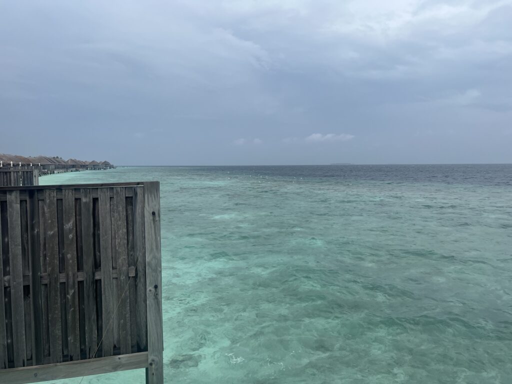 Ocean left view from Constance Halaveli Maldives water villa