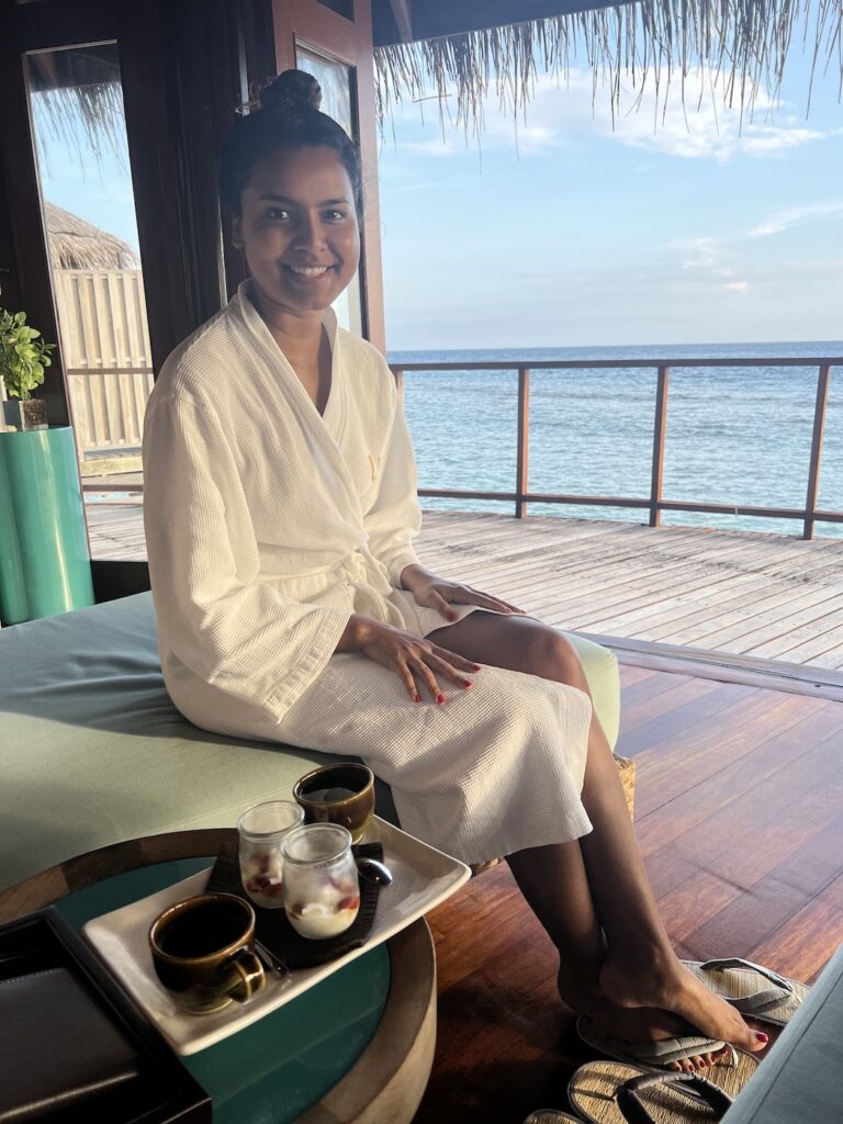Contance Halaveli Maldives water villa: Spa
