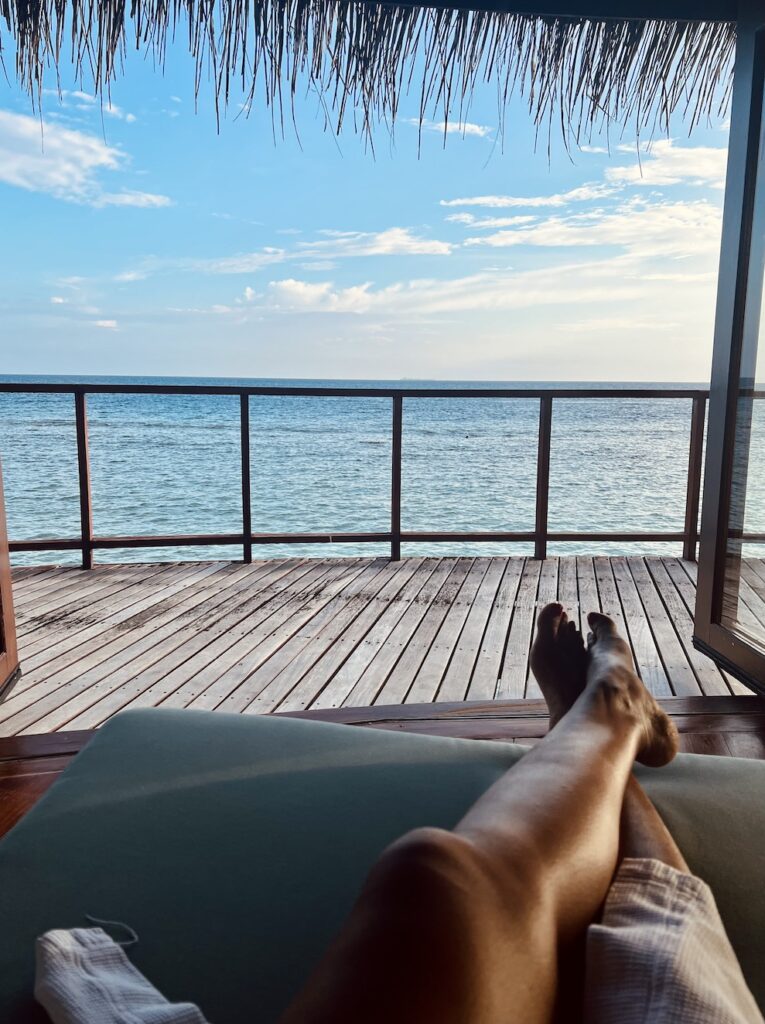 View from Constance Halaveli spa, everything to know before traveling to the Maldives, tipping in maldives