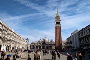 San Marco square with Campanile tower
