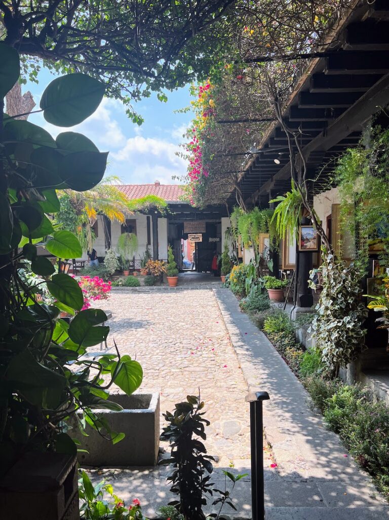 Beautiful terraces in hotels of Antigua