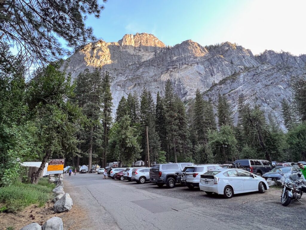 Camping grounds in Yosemite