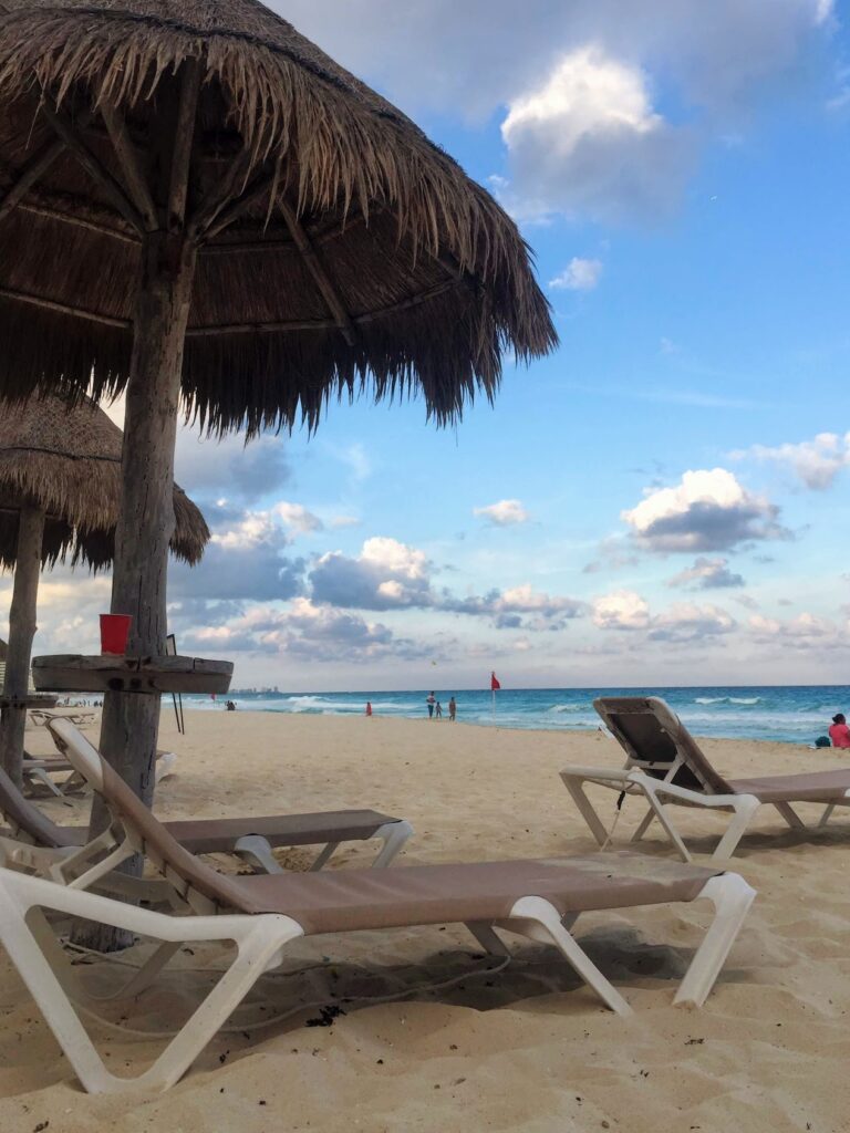 Cancun beach chairs, Mexico, Tulum packing list