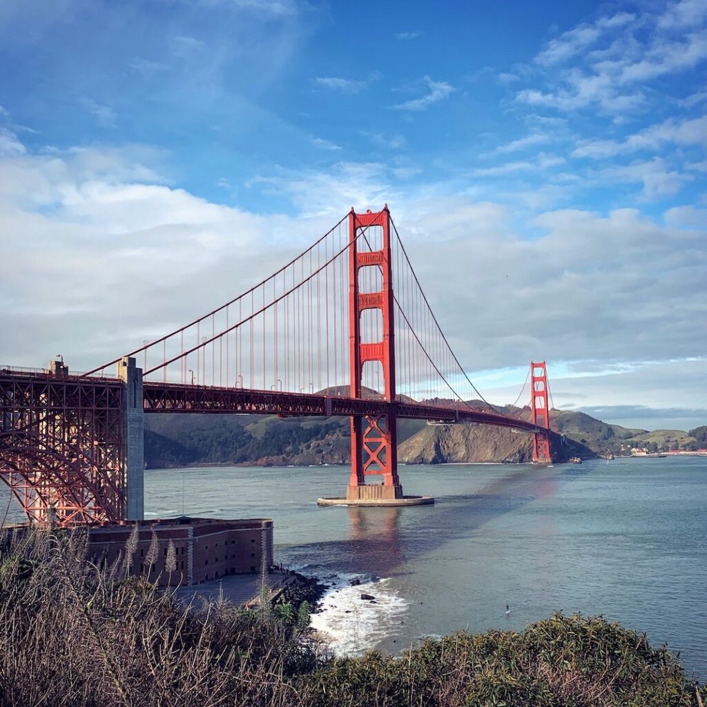 Golden Gate Bridge with water, San Francisco