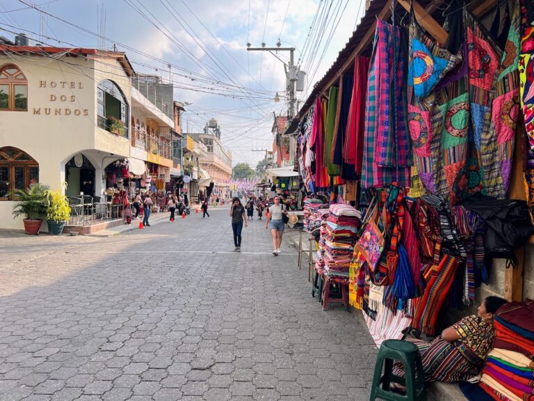 Panajachel town, Lake Atitlan, Guatemala