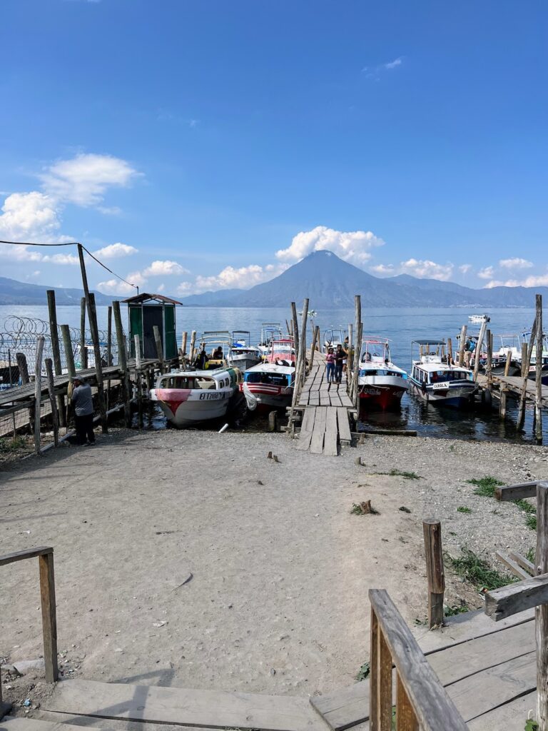 A ferry in Panajachel, Lake Atitlan