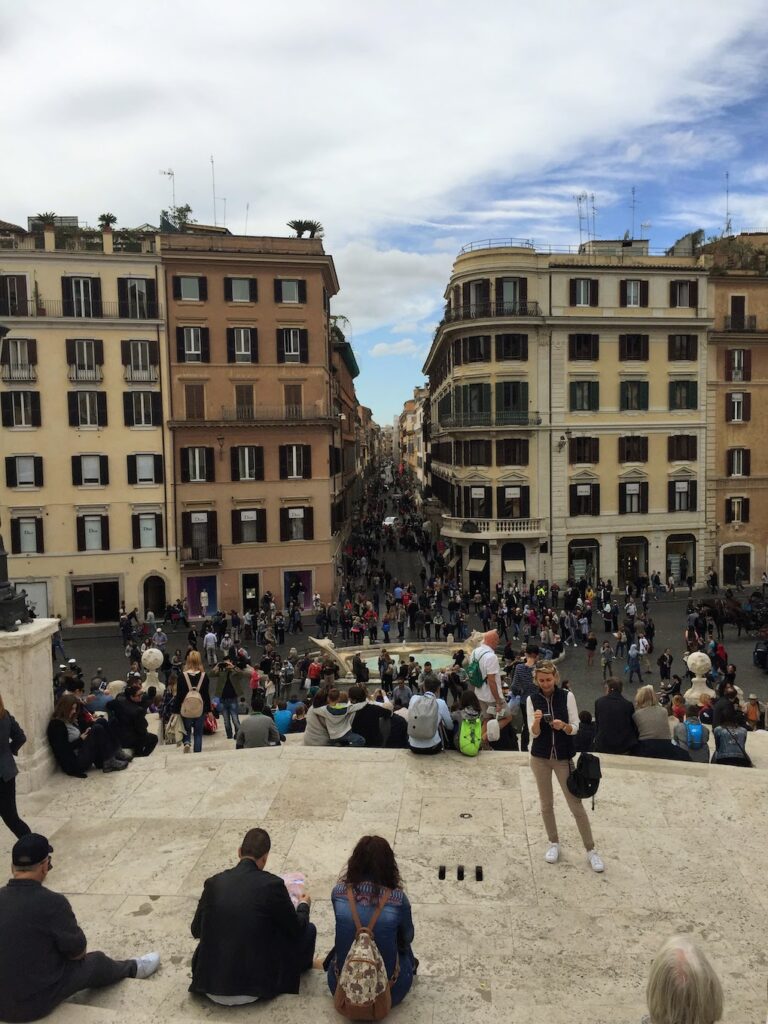 Is Rome worth visiting? Check out the low key crowds at the Spanish Steps