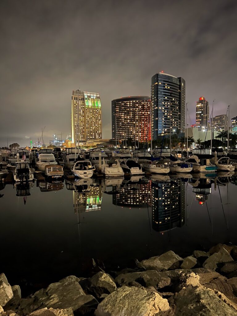 San Diego at night