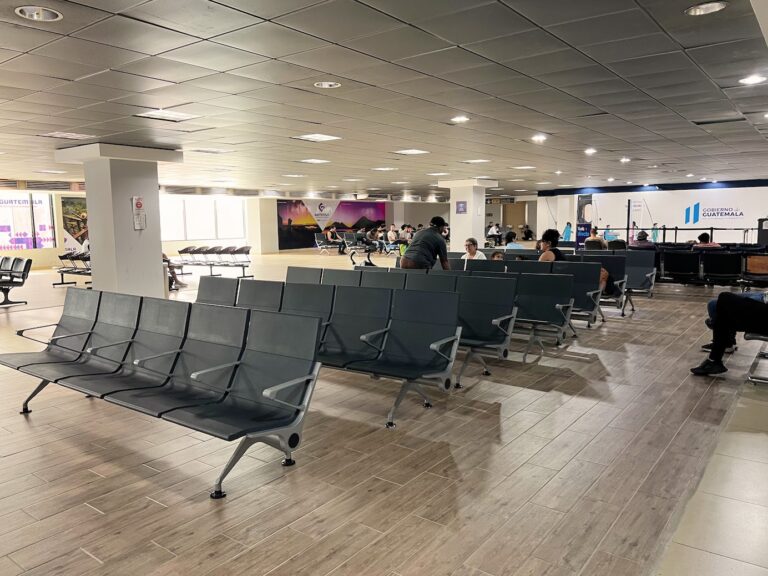 Tag Airlines waiting area in Guatemala City Airport