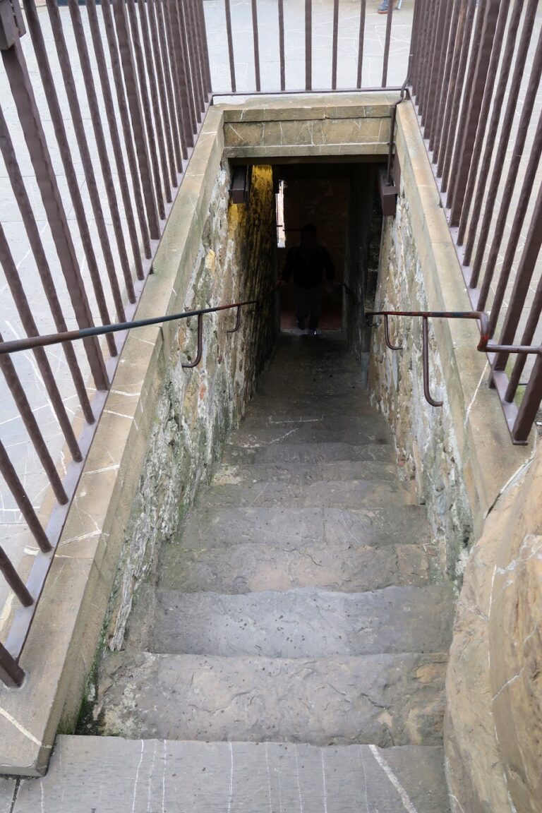 Top of the stairs at Arnolfo's Tower