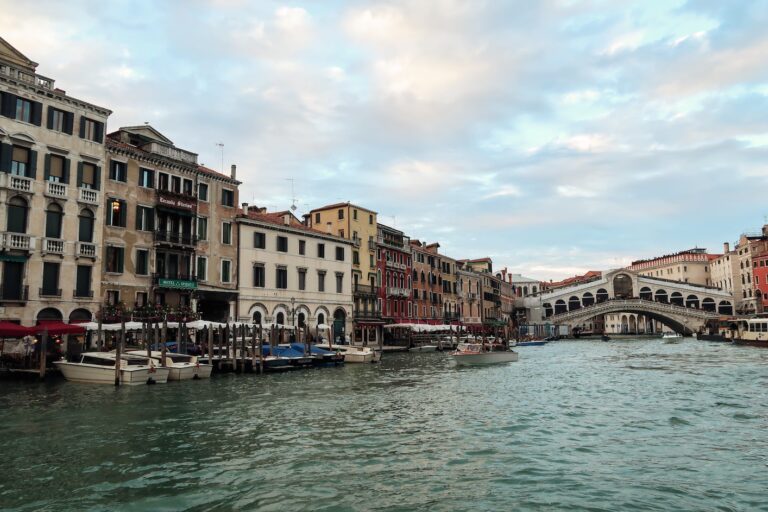 Venice canal view with Rialto, things to do in Venice, Italy at night
