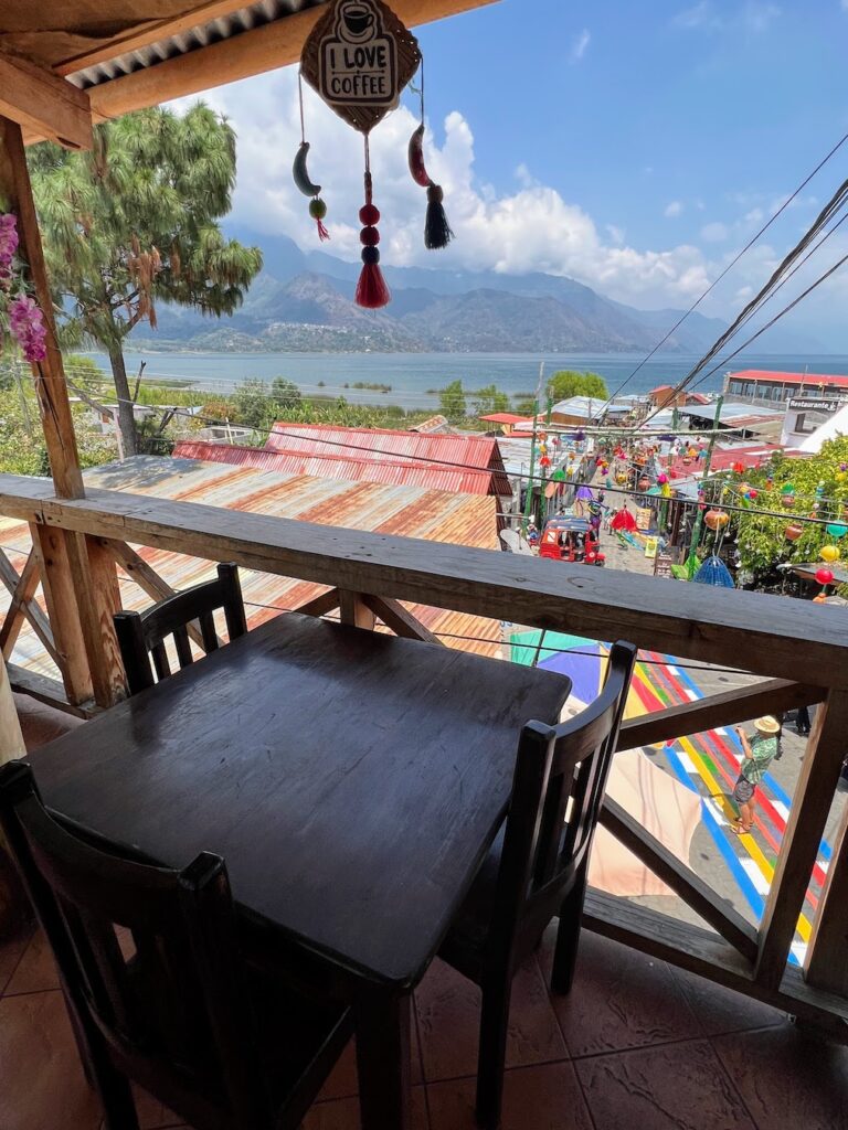 View from rooftop cafe, San Juan la Laguna